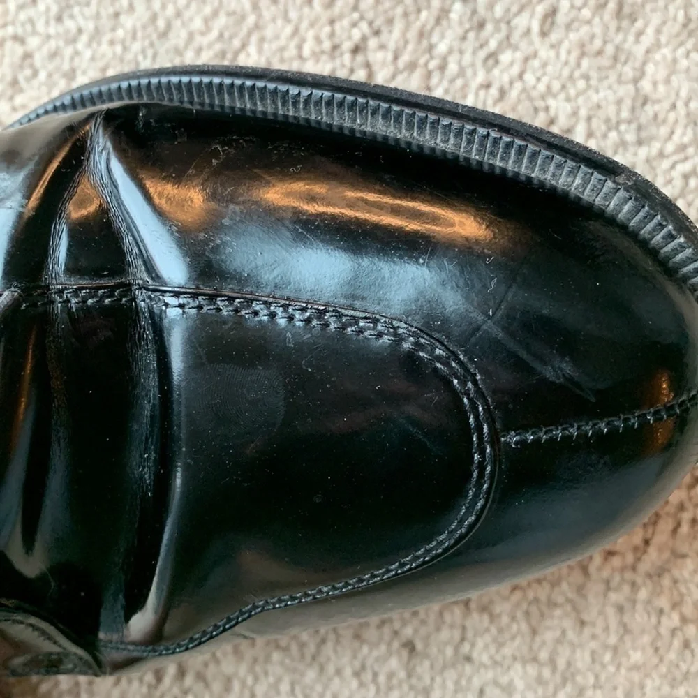 Cole Haan Men's Black Leather Split Toe Oxford Shoes
